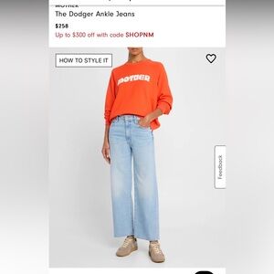 Mother Dodger ankle jeans